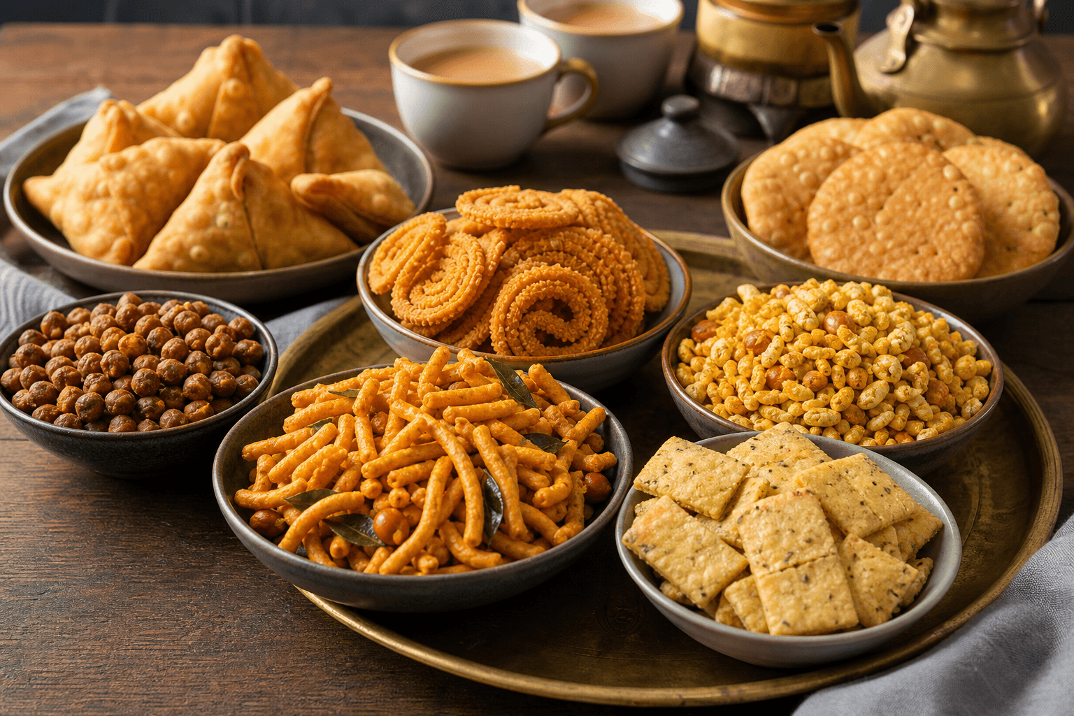 Which 7 snacks should a Punjabi savory snacks guide highlight?